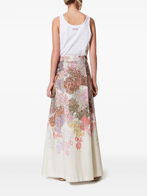 TWINSET floral-print skirt - Neutrals