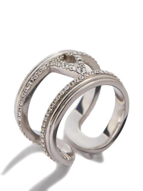 Valentino Garavani crystal ring - Silver