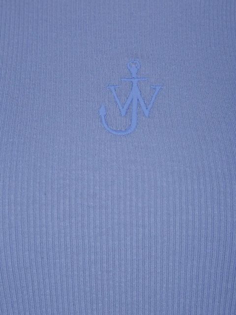 JW Anderson embroidered twisted-strap maxi dress - Blue