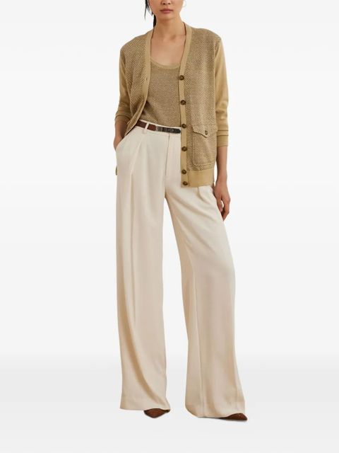 Lauren Ralph Lauren herringbone pocket cardigan - Neutrals - zdjęcie produktu nr 2