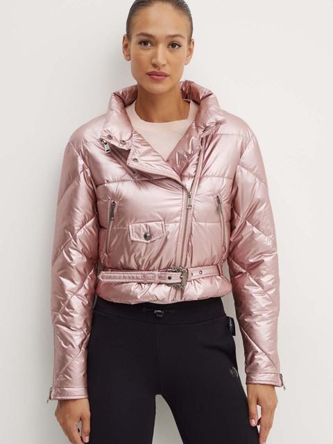 Versace Jeans Couture kurtka damska kolor różowy przejściowa 77HAS417 CQ06D