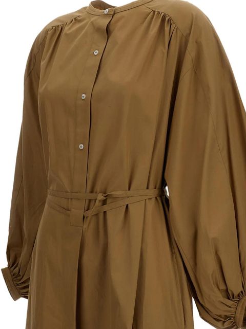 LouLou de Saison balloon-sleeved midi dress - Brown