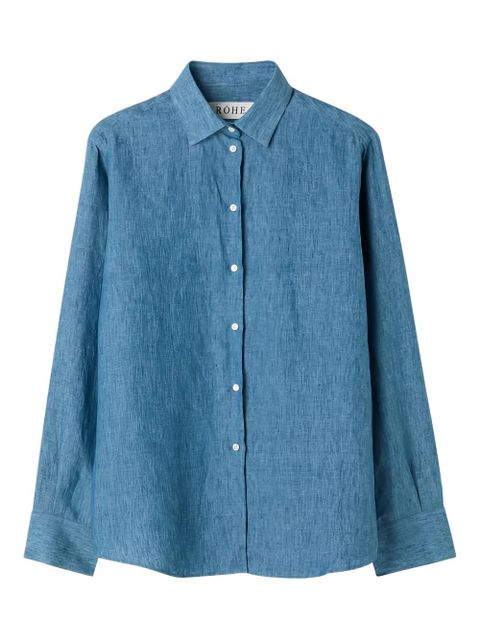 Róhe chambray buttoned shirt - Blue - zdjęcie produktu nr 1