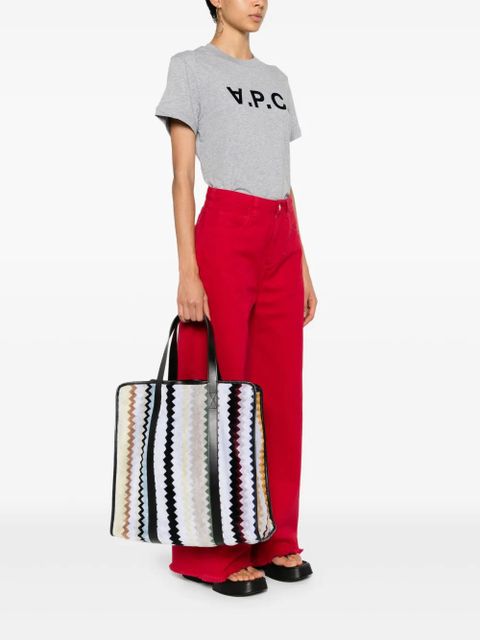 Missoni zigzag-woven tote bag - Grey - zdjęcie produktu nr 2