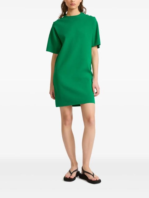Yves Salomon knitted T-shirt dress - Green