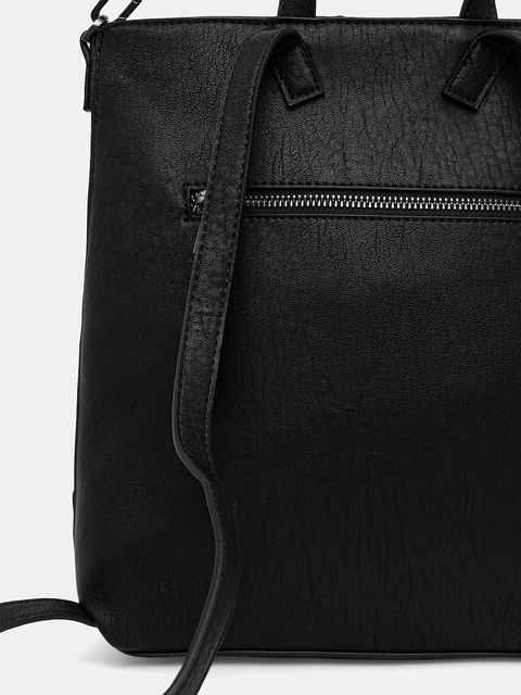 Desigual plecak EMBRO PATCH PRETORIA damski kolor czarny mały 25WAKP24