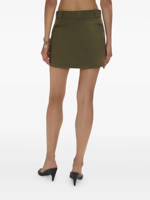 RE/DONE pockets cotton mini skirt - Green