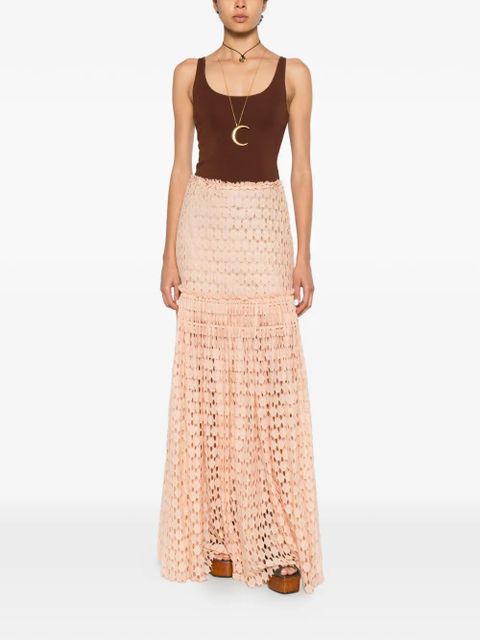 Ulla Johnson Aris lace maxi skirt - Pink - zdjęcie produktu nr 2