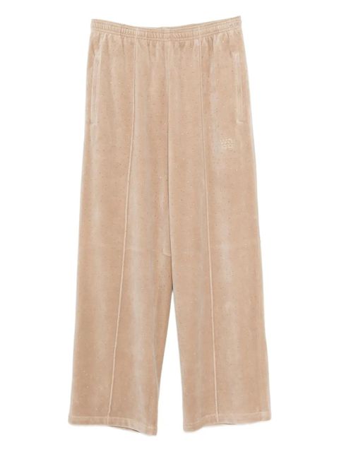 Alexander Wang crystal-embellished track pants - Neutrals - zdjęcie produktu nr 1