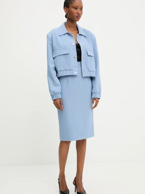 Answear.LAB kurtka kolor niebieski przejściowa