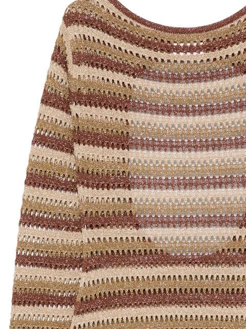 MC2 Saint Barth Robyn striped maxi dress - Neutrals