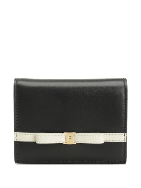 Ferragamo ribbon-detail wallet - Black - zdjęcie produktu nr 1