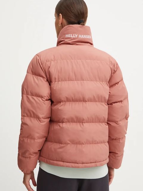 Helly Hansen kurtka dwustronna damska kolor różowy zimowa oversize