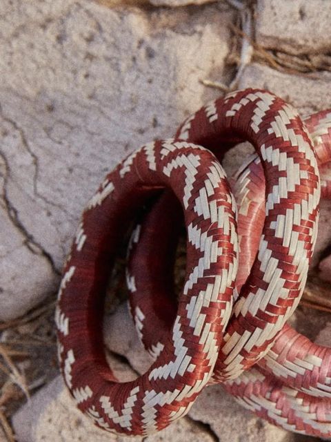 Johanna Ortiz Cosmic Serpent woven bangles bracelets - Red