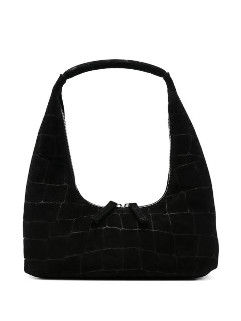 Marge Sherwood crocodile-effect suede tote bag - Black - zdjęcie produktu nr 1