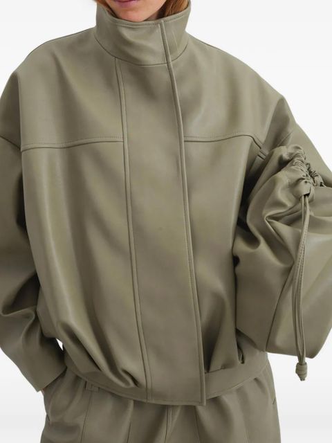 The Frankie Shop Veren panelled bomber jacket - Green