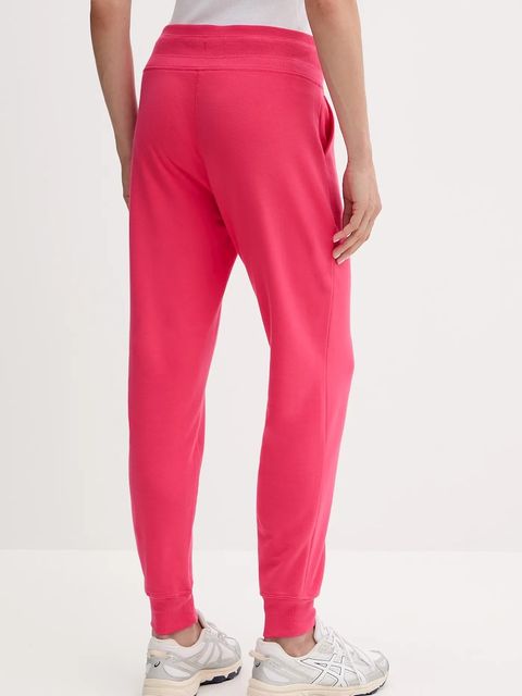 Dkny spodnie dresowe damskie kolor różowy gładkie DP5P3496