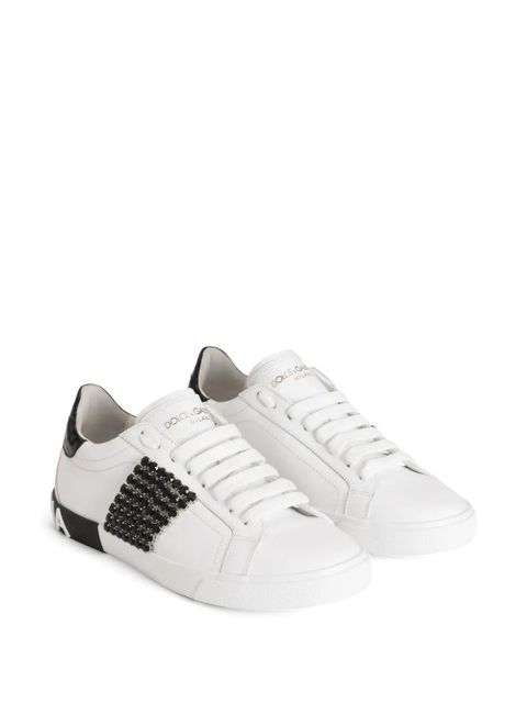 Dolce & Gabbana rhinestone-embellished sneakers - White - zdjęcie produktu nr 2