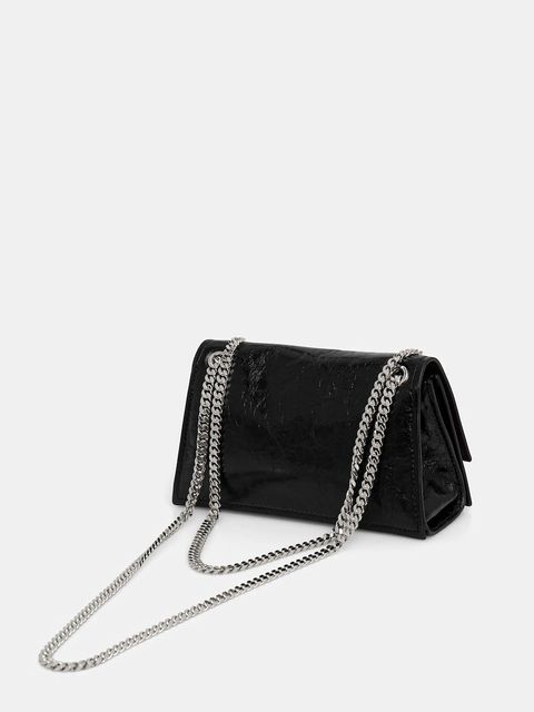 Tory Burch torebka skórzana Kira Turnlock kolor czarny 176642-001