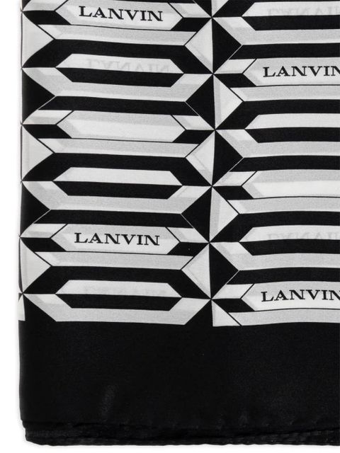 Lanvin geometric-print scarf - Black - zdjęcie produktu nr 2