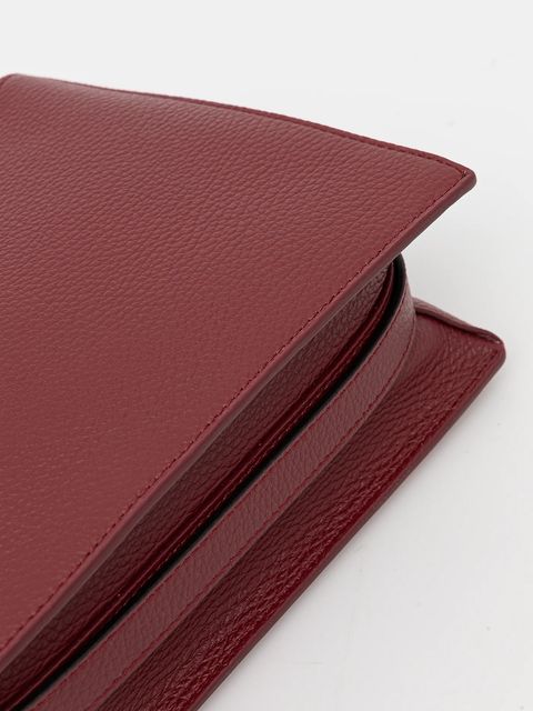 Furla torebka skórzana kolor bordowy WB01275.HSF000.0053S