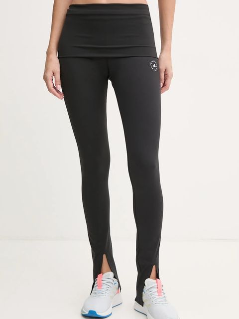 adidas by Stella McCartney legginsy treningowe TrueStrength kolor czarny gładkie IW0515 - zdjęcie produktu nr 1