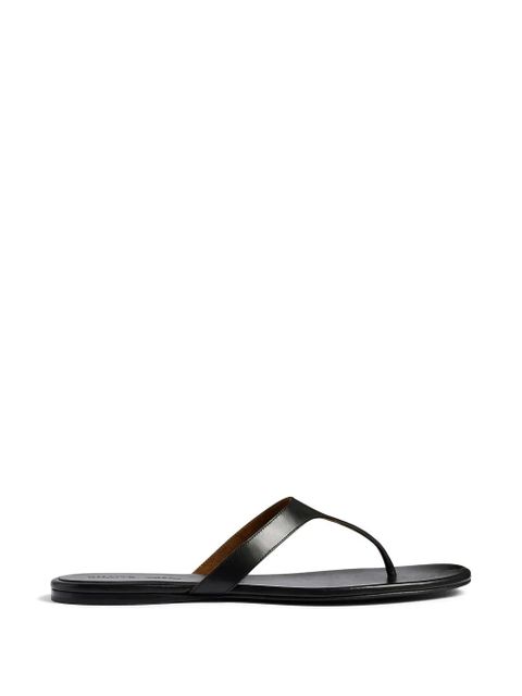 KHAITE round toe flat sandals - Black - zdjęcie produktu nr 1