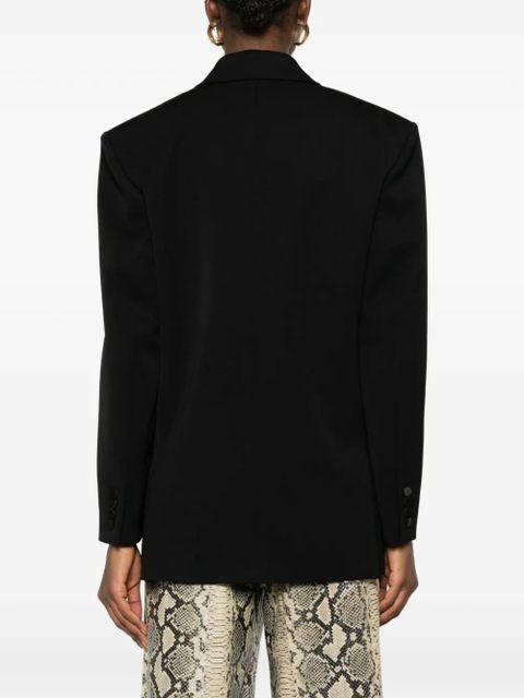 Saint Laurent double-breasted peak-lapel blazer - Black