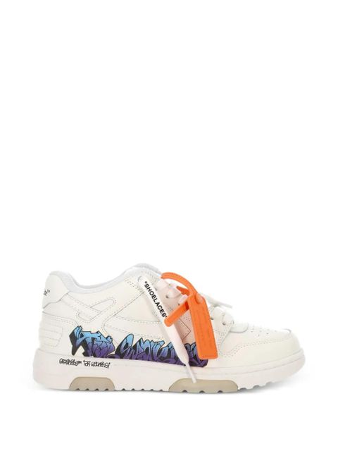 Off-White graffiti leather sneakers - zdjęcie produktu nr 1