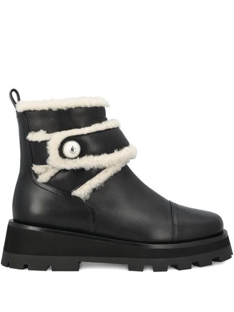 Jimmy Choo shearling-trimmed boots - Black - zdjęcie produktu nr 1