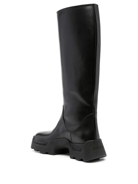 Proenza Schouler leather knee-high boots - Black