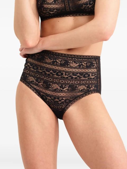 ERES Voilette high-waisted lace briefs - Black