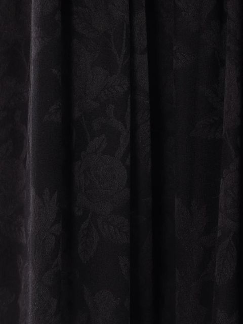 Chloé floral-jacquard gathered skirt - 001BLACK