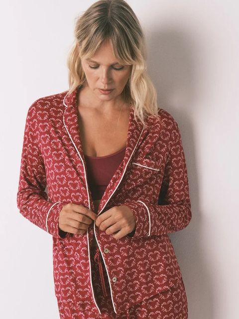 women'secret komplet piżamowy damska kolor bordowy 3792062