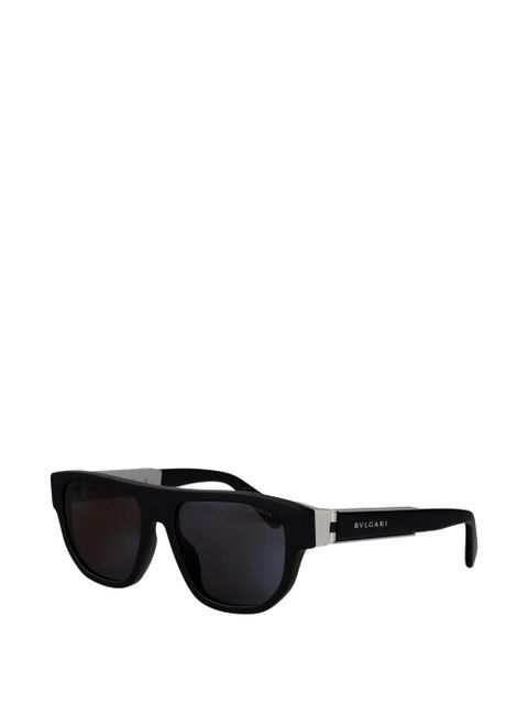 Bvlgari rectangle-frame sunglasses - Black - zdjęcie produktu nr 2