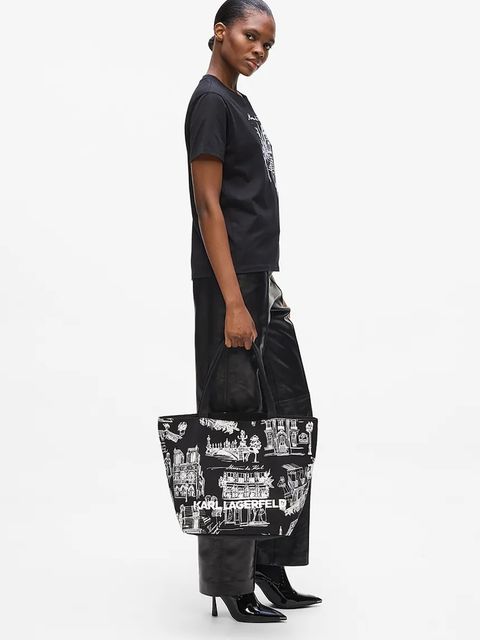 Karl Lagerfeld torebka dwustronna K/SKETCH kolor czarny A4W50058