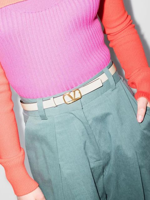 Valentino Garavani 20mm VLogo Signature reversible belt - Neutrals - zdjęcie produktu nr 2