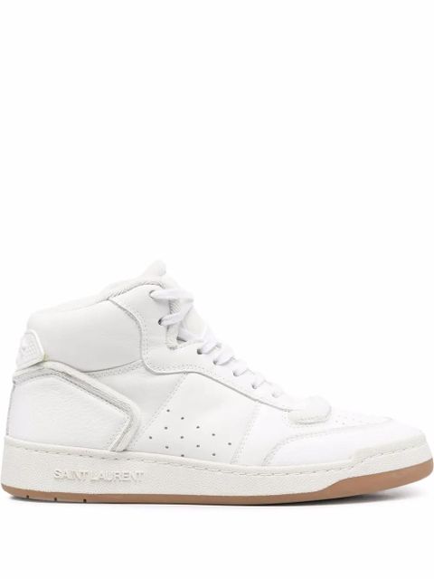 Saint Laurent lace-up hi-top sneakers - White - zdjęcie produktu nr 1
