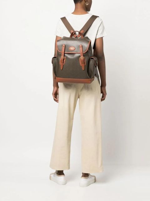 Mulberry logo plaque-detail backpack - Brown - zdjęcie produktu nr 2