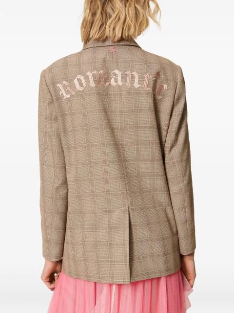TWINSET x Myfo checked blazer - Neutrals