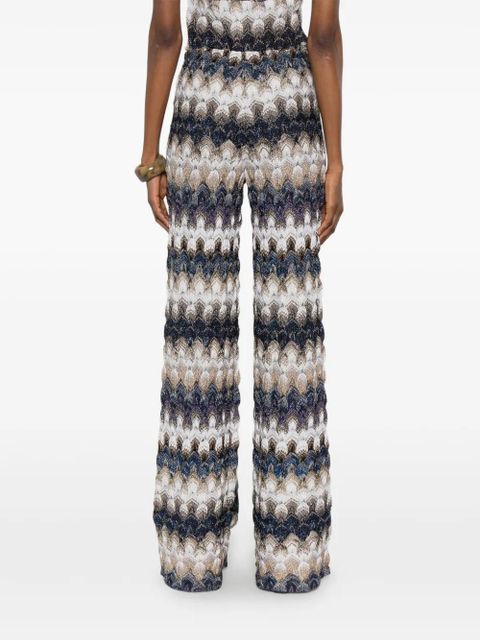 Missoni zig zag-pattern trousers - Blue