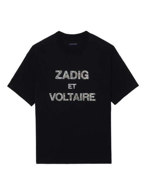 Zadig&Voltaire Tedda strass T-shirt - Black - zdjęcie produktu nr 1
