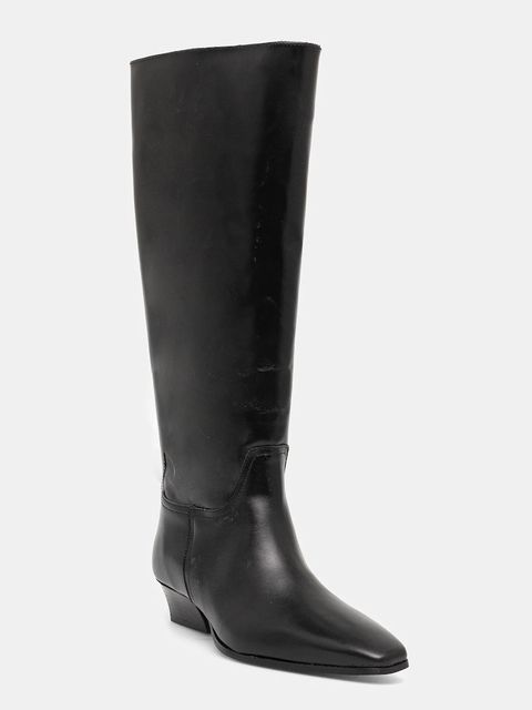 Gant kozaki skórzane Bassotte damskie kolor czarny na słupku 31581076 - zdjęcie produktu nr 1