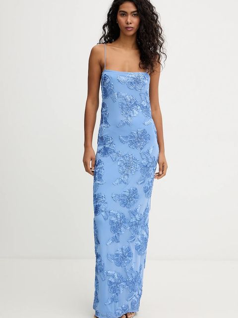 Rotate sukienka kolor niebieski maxi dopasowana 1160091321 - zdjęcie produktu nr 1