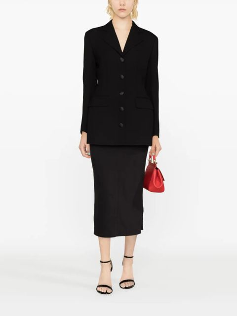 Dolce & Gabbana single-breasted virgin-wool blazer - Black
