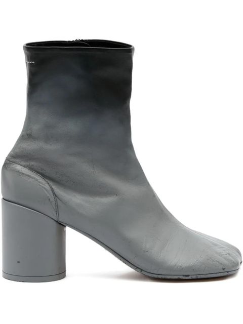 MM6 Maison Margiela leather ankle boots - Grey - zdjęcie produktu nr 1