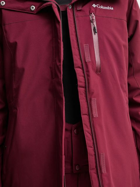 Columbia kurtka narciarska Ava Alpine kolor bordowy 2085831
