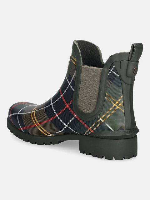 Barbour kalosze Wilton damskie kolor zielony LRF0066TN11