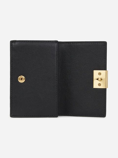 Karl Lagerfeld portfel skórzany damski kolor czarny A2W32028