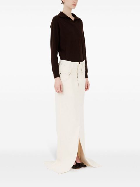 Maison Margiela denim midi skirt - Neutrals - zdjęcie produktu nr 2